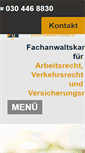 Mobile Screenshot of anwaltskanzlei-wollweber.de