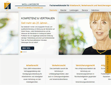 Tablet Screenshot of anwaltskanzlei-wollweber.de